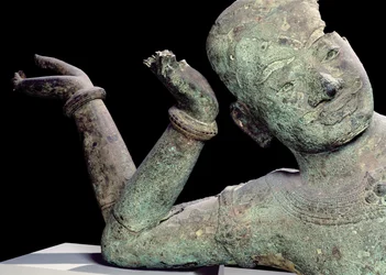 Vishnu Anantasayin Angkorista, Siemreapista, Kambodžasta, 2.-11. vuosisadalta (pronssi)